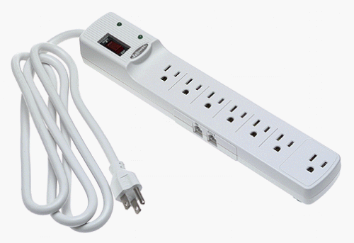 Fellowes 7-Outlet Office Surge Protector with Phone Protection, 6 Foot Cord, 1,000 Joules (99014)
