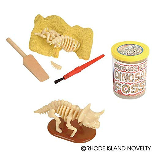 Rhode Island Novelty Dinosaur Fossil - Nature Sand Dino Dig Stocking Stuffer - 1pc