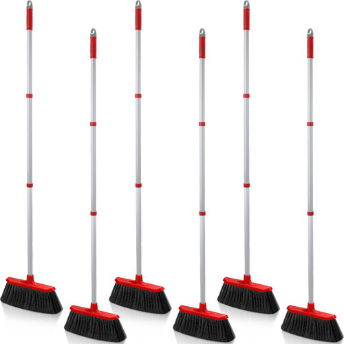 Heavy Duty Broom Outdoor Broom Indoor Commercial Broom Stiff Bristles Broom Push Broom Angle Broom for Home Room Office Lobby Floor (3 Pack) Heavy Duty Broom Outdoor Broom Indoor Commercial Broom Stiff Bristles Broom Push Broom Angle Broom for Home Room Office Lobby Floor (3 Pack)