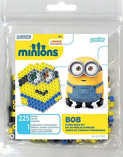 Perler Beads 80-52990 Minions Perler Bob Activity Trial Size Kit, Yellow