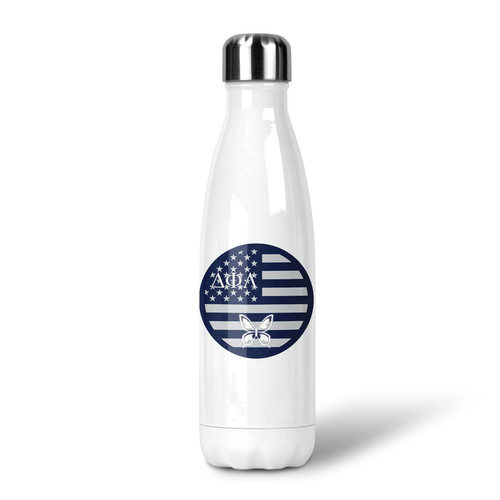 Delta Phi Lambda Sorority Stainless Steel Thermos Water Bottle 17 OZ (Delta Phi Lambda 1)