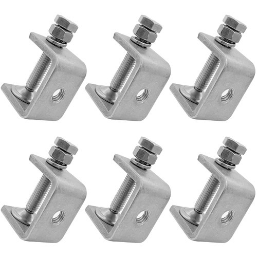 6Pcs Stainless Steel C Clamps Mini 5-26Mm for Mounting, Heavy Duty Woodworking U Clamp Set Tiger Clamp Tools with Stable Wide Jaw Opening & Protective Pads for Welding/Carpenter 6Pcs Stainless Steel C Clamps Mini 5-26Mm for Mounting, Heavy Duty Woodworking U Clamp Set Tiger Clamp Tools with Stable Wide Jaw Opening & Protective Pads for Welding/Carpenter