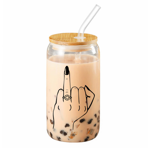 SIEHYCAKE Bride to be Gifts, Bridal Shower Gift, Bachelorette Gifts for Bride, Engagement Gifts for Women, Wedding Gifts for Bride, Bachelorette Party Favors - 16 Oz Can Shaped Glass Cup