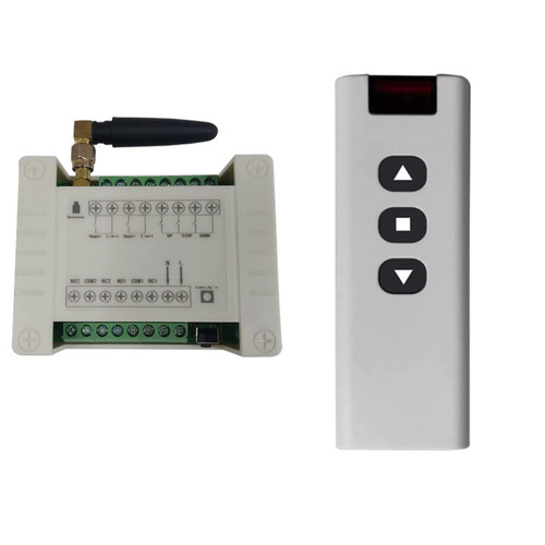 12V 24V 36V 10A Remote Control Motor Forward and Reverse Switch Roller Shutter Door gate Motor Lifter Magnetic Valve Drive Control Remote Control Universal Garage Door for Linear Actuator Motor