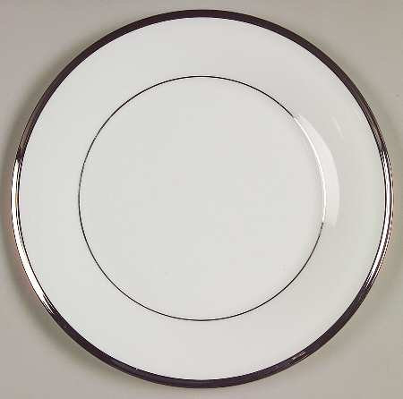 Lenox Solitaire White Salad Plate, Fine China Dinnerware