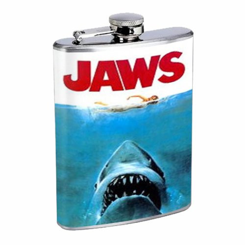 Jaws 8OZ Stainless Steel Flask D-291