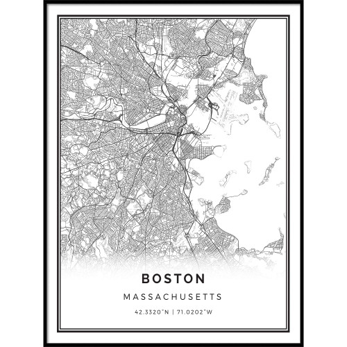 Squareious Boston map Poster Print | Modern Black and White Wall Art | Scandinavian Home Decor | Massachusetts City Prints Artwork | Fine Art Posters 16x20 Squareious Boston map Poster Print | Modern Black and White Wall Art | Scandinavian Home Decor | Massachusetts City Prints Artwork | Fine Art Posters 16x20