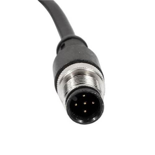 Elecbee M12 Cable Connector 5 Pins Male Straight Aviation Plug Electrical Cable 1.5M AWG22 A Code