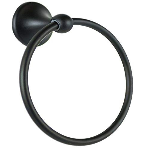 Burton Harbor Towel Ring Bathroom Hardware Bath Accessory Matte Black