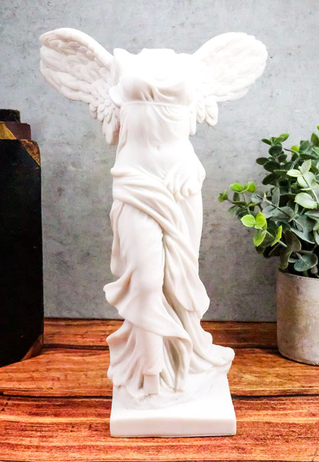 Ebros Large Winged Victory of Samothrace Statue 10.5" Tall Roman Greek Goddess Victoria Figurine Ancient Ruin Artifact Reproduction Home Decor Classical Sculpture