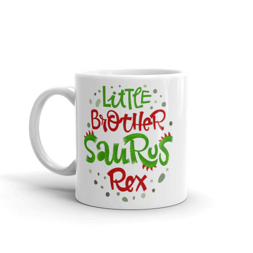 Little Brother Saurus Rex Dinosaur Family Matching Mug - Funny Little Brother Saurus Rex Lovers Ideas Mug 11oz
