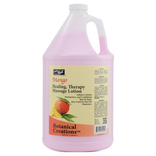 PRONAIL - Healing Therapy Massage Lotion - Professional Pedicure, Body and Hot Oil Manicure, Infused with Natural Oils, Vitamins, Panthenol and Amino Acids (Mango, 1 Gallon)