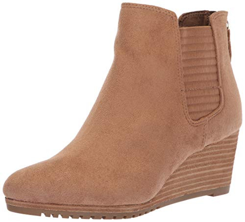 Dr. Scholl's Women's Critic Ankle Boot, Toasted Coconut Microfiber, 8 M US