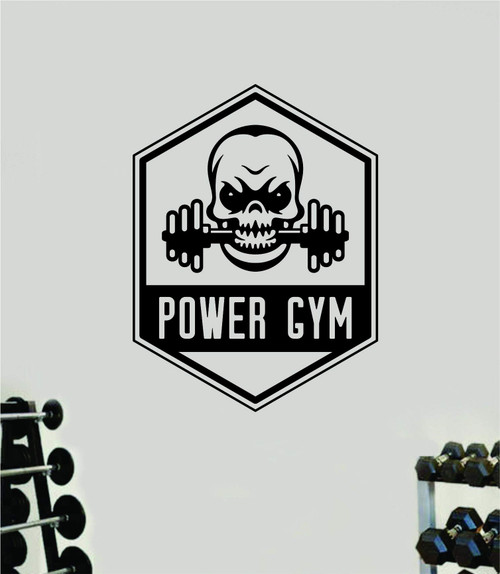 Power Gym Skull Wall Decal Home Decor Art Vinyl Sticker Quote Bedroom Teen Inspirational Gym Fitness Lift Health Weights Train Cardio Beast Strong Weights Sports Power Gym Skull Wall Decal Home Decor Art Vinyl Sticker Quote Bedroom Teen Inspirational Gym Fitness Lift Health Weights Train Cardio Beast Strong Weights Sports