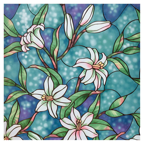 Coavas Stained Glass Window Film Privacy Static Cling Glass Film Non-Adhesive Frosted Decorative Window Film for Home Church 35.6" x 78.7" Coavas Stained Glass Window Film Privacy Static Cling Glass Film Non-Adhesive Frosted Decorative Window Film for Home Church 35.6" x 78.7"