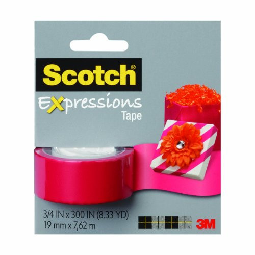Kole Imports Scotch Expressions Removable Tape - Red (OP644)