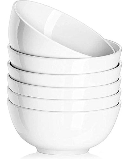 DELLING Soy Sauce Dish Ceramic 4oz Dipping Bowls, Serving Bowls for Side Dishes,Soy Sauce, Ketchup, BBQ Sauce-White Porcelain Dip Bowls- Dipping Sauce Dish Porcelain, Set of 6, White