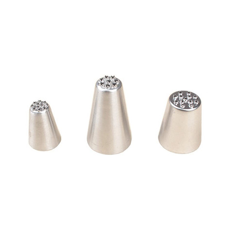Grass Icing Piping Tips,Decorating Tip Grass Tip 233 234 29 for Cake Cupcake Cookies Desert Decorating,Stainless Steel,Multi-Opening,3 Grass Frosting Tips