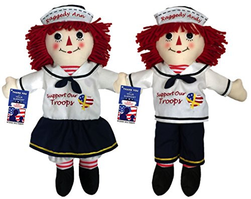 Aurora 15472+15473 Support Our Troops Raggedy Ann and Andy Dolls, Multicolor Aurora 15472+15473 Support Our Troops Raggedy Ann and Andy Dolls, Multicolor