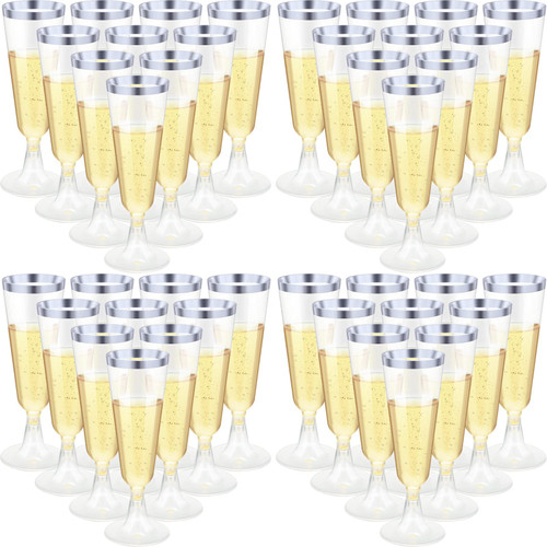 150 Pcs Champagne Flutes Plastic Champagne Glasses Clear Disposable Champagne Flutes Crystal Champagne Flutes Plastic Wine Glasses Plastic for Wedding Toasting Flutes Party Cocktail Cups (Silver) 150 Pcs Champagne Flutes Plastic Champagne Glasses Clear Disposable Champagne Flutes Crystal Champagne Flutes Plastic Wine Glasses Plastic for Wedding Toasting Flutes Party Cocktail Cups (Silver)