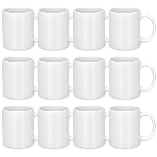 Set of 12 Sublimation Mug 12oz Blank Sublimation Mug White Coffee Mug Ceramic Cups Mug Sublimation Series Espresso Cups DIY Coated Classic Mug for Coffee, Tea, Soup, Milk, Latte, Women, Men Set of 12 Sublimation Mug 12oz Blank Sublimation Mug White Coffee Mug Ceramic Cups Mug Sublimation Series Espresso Cups DIY Coated Classic Mug for Coffee, Tea, Soup, Milk, Latte, Women, Men