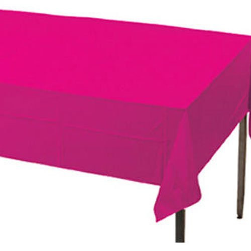 Creative Converting Plastic Banquet Table Cover, Hot Magenta, 54" x 108" Creative Converting Plastic Banquet Table Cover, Hot Magenta, 54" x 108"