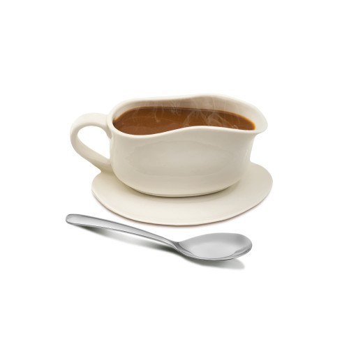 Gravy Boat With Ladle And Saucer, Elegant White Ceramic Gravy Boat And Saucer, Holds 16oz Of Gravy, Salad Dressing With Stainless Steel Gravy Spoon For Thanksgiving, Parties, Weddings Gravy Boat With Ladle And Saucer, Elegant White Ceramic Gravy Boat And Saucer, Holds 16oz Of Gravy, Salad Dressing With Stainless Steel Gravy Spoon For Thanksgiving, Parties, Weddings