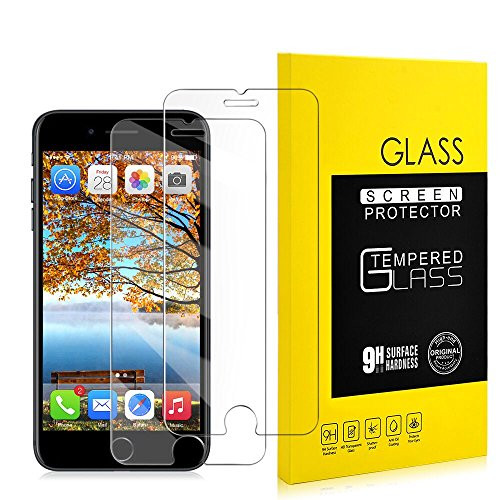 [2 Pack] iPhone 7 Screen Protector, iPhone 8 Screen Portector, Tempered Glass Screen Protector Support iPhone 8, iPhone 7 (4.7 inch)