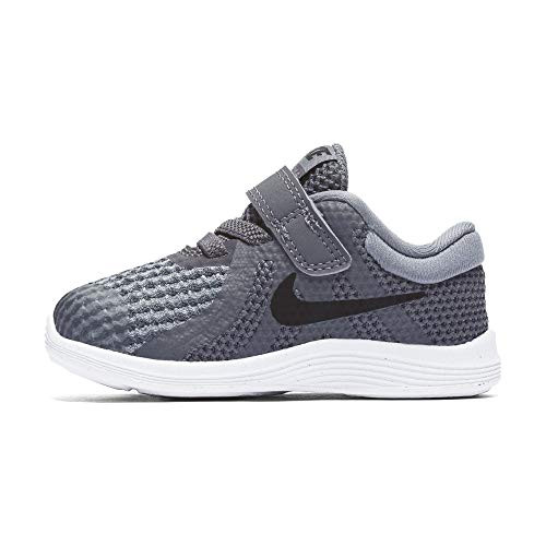 Nike Boys' Revolution 4 (TDV) Running Shoe Dark Black-Cool Grey-White, 8C Regular US Toddler
