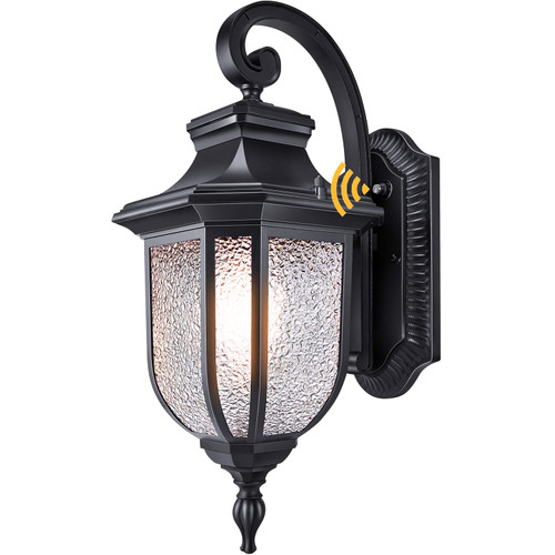 Outdoor Wall Lights, Dusk to Dawn Sensor Porch Light Fixtures Black Waterproof Exterior Lighting with Frosted Glass Wall Mount Sconce Lantern for House Garage Barn Patio Front Outside Farmhouse Outdoor Wall Lights, Dusk to Dawn Sensor Porch Light Fixtures Black Waterproof Exterior Lighting with Frosted Glass Wall Mount Sconce Lantern for House Garage Barn Patio Front Outside Farmhouse