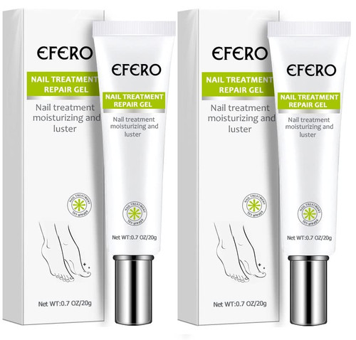 2 Pcs efero Nail Treatment Repair Gel, Toe Be Health Instant Beauty Gel For Nail Growth Care? Restores Appearance of Discolored or Damaged Nails