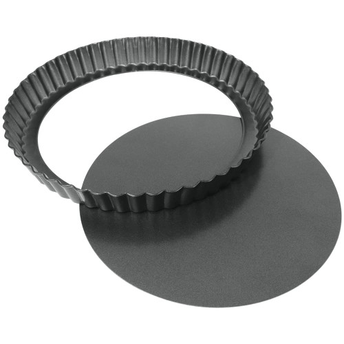 9 Inch Tart Pan with Removable Bottom, Round Quiche Pan Non-Stick Baking Mold for Fruit Pie Tart Quiche Cake (Black) 9 Inch Tart Pan with Removable Bottom, Round Quiche Pan Non-Stick Baking Mold for Fruit Pie Tart Quiche Cake (Black)