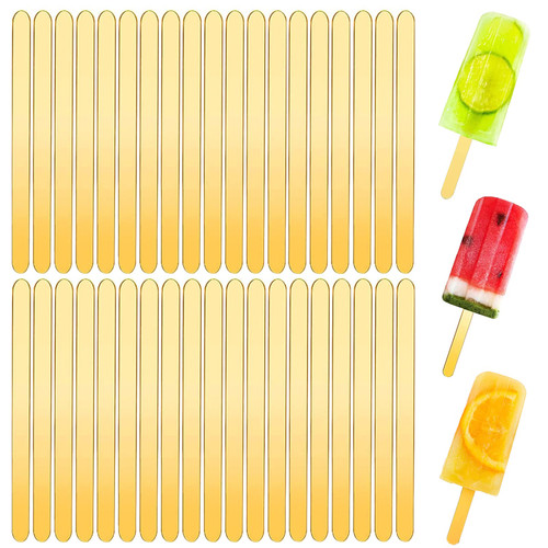 50pcs Acrylic Cakesicle Popsicle Sticks, Plastic Gold Popsicle Sticks for Cakesicles, Reusable Popsicle Mold Sticks, 4.5 Inch Cake Pop Ice Cream Sticks Bulk for Home Cake Candy Gifts Party Craft 50pcs Acrylic Cakesicle Popsicle Sticks, Plastic Gold Popsicle Sticks for Cakesicles, Reusable Popsicle Mold Sticks, 4.5 Inch Cake Pop Ice Cream Sticks Bulk for Home Cake Candy Gifts Party Craft