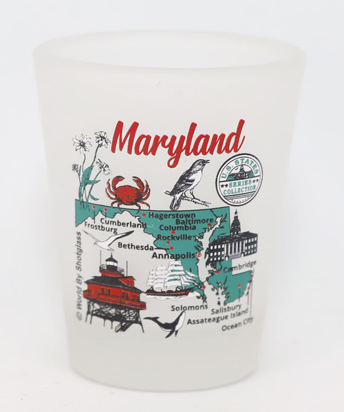 Maryland US States Series Collection Shot Glass Maryland US States Series Collection Shot Glass