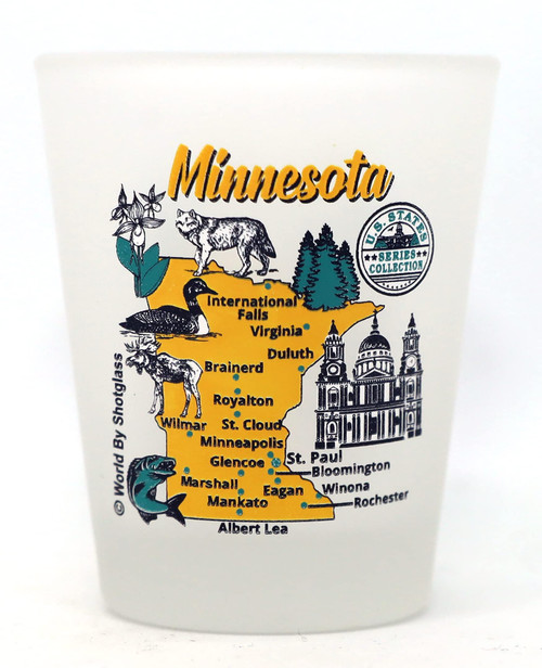 Minnesota US States Series Collection Shot Glass Minnesota US States Series Collection Shot Glass