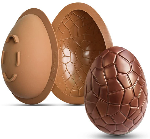 OWCATH Easter Egg Silicone Molds, 3D Dinosaur Breakable Easter Eggs Chocolate Molds for Easter Decorations, Mousse Cake, Dessert Baking OWCATH Easter Egg Silicone Molds, 3D Dinosaur Breakable Easter Eggs Chocolate Molds for Easter Decorations, Mousse Cake, Dessert Baking