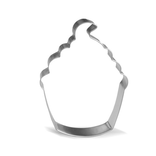 Keewah Cupcake Cookie Cutter - 4.1 x 3 inch - Stainless Steel