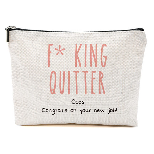Blue Leaves Coworker Leaving Gifts for Women, Going Away Gifts, Coworker Goodbye Gift, Farewell Gifts for Coworkers, Friends, Boss, Funny Farewell Makeup Bag - Fcking Quitter, Retirement Gifts Blue Leaves Coworker Leaving Gifts for Women, Going Away Gifts, Coworker Goodbye Gift, Farewell Gifts for Coworkers, Friends, Boss, Funny Farewell Makeup Bag - Fcking Quitter, Retirement Gifts