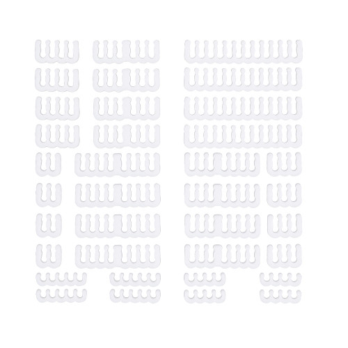 Formulamod Cable Comb Kit Includes for PSU Extension Cable, SATA and Molex Sleeve Management Tools Wire Organizer Comb Computer Case Water Cooling Cable Comb (White)