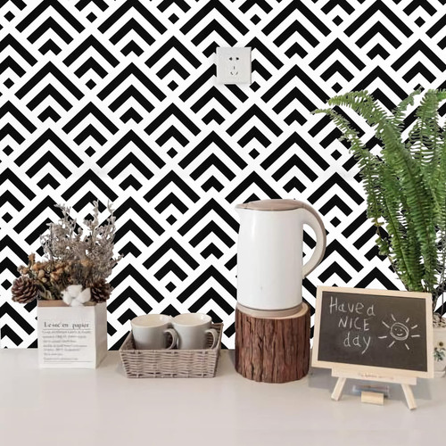 Hopepak 11.8''x118''Black and White Wallpaper Peel and Stick Wallpaper Modern Geometric Contact Paper Herringbone Self Adhesive Removable Wallpaper Home Decoration Vinyl Wall Paper for Cabinet Hopepak 11.8''x118''Black and White Wallpaper Peel and Stick Wallpaper Modern Geometric Contact Paper Herringbone Self Adhesive Removable Wallpaper Home Decoration Vinyl Wall Paper for Cabinet
