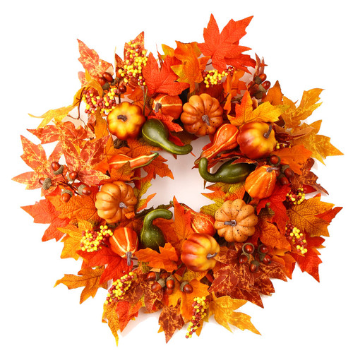 24 Inch Fall Wreaths for Front Door Outside, Fall Harvest Door Wreath with Pumpkins Berries Maple Leaves,Large Autumn Farmhouse Wreath for Thanksgiving Halloween Decorations Indoor Outdoor Home Decor 24 Inch Fall Wreaths for Front Door Outside, Fall Harvest Door Wreath with Pumpkins Berries Maple Leaves,Large Autumn Farmhouse Wreath for Thanksgiving Halloween Decorations Indoor Outdoor Home Decor
