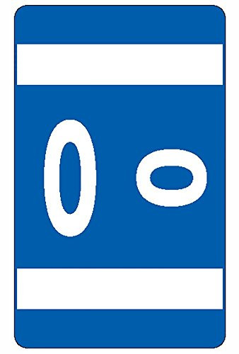 Smead AlphaZ ACCS Color-Coded Alphabetic Label, O, Dark Blue, 100 labels per Pack (67185)