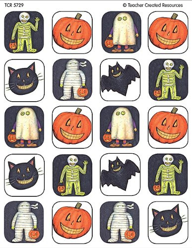 Teacher Created Resources Halloween Stickers from Susan Winget, Multi Color (5729)