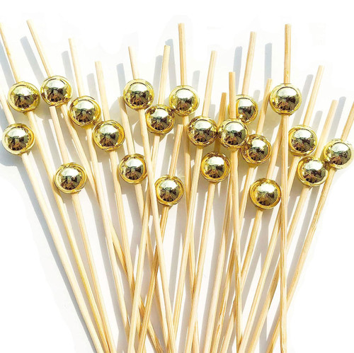 Cocktail Picks,Toothpicks for Appetizers,100 PCS 4.7 Inch Gold Pearl Cocktail Picks for Wedding Party, Decorative Food Picks Fancy Toothpicks for Appetizers, Skewers for Appetizers Charcuterie Cups Cocktail Picks,Toothpicks for Appetizers,100 PCS 4.7 Inch Gold Pearl Cocktail Picks for Wedding Party, Decorative Food Picks Fancy Toothpicks for Appetizers, Skewers for Appetizers Charcuterie Cups