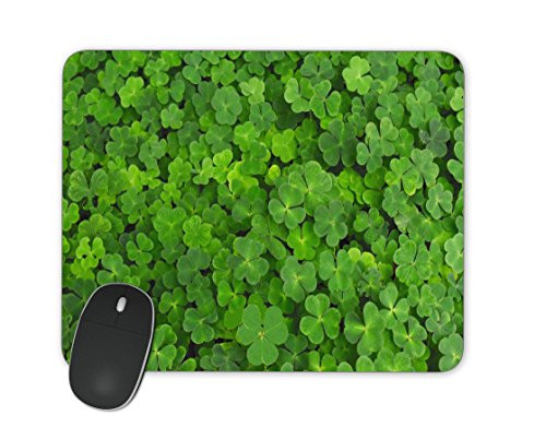 Large green clover field in forest Mouse Pad Gaming mouse pad Office Mouse Pad