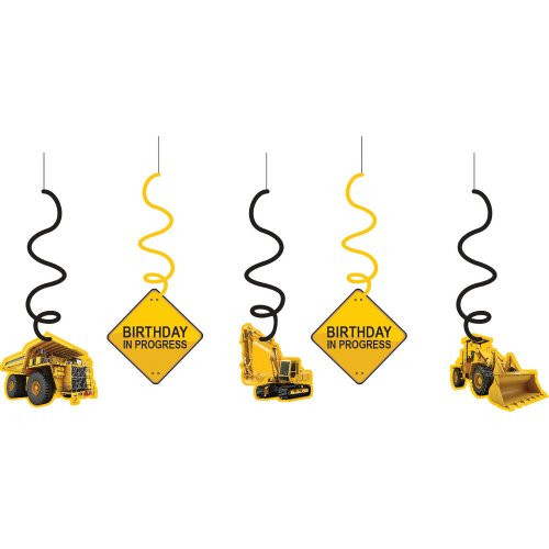Construction Zone Birthday Whirls by Creative Converting