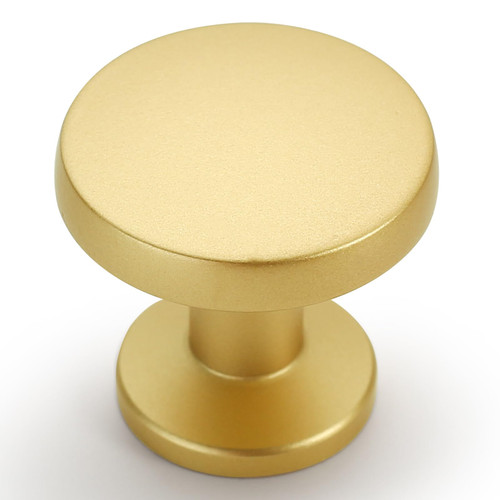 9BUILD 10 Pack 1.2 Inch Gold Cabinet Knobs Drawer Knobs Round Kitchen Cabinet Knobs Gold Knobs for Cabinets Dresser Knobs Knobs for Dresser Drawers