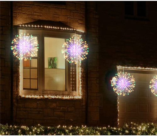 Firework Lights String Lights, SUNSEATON 120 LED String Lights Waterproof 8 Modes Battery Powered Remote Control Fairy Decorative Lights for Party Garden, Indoor, Outdoor (Multicolor)