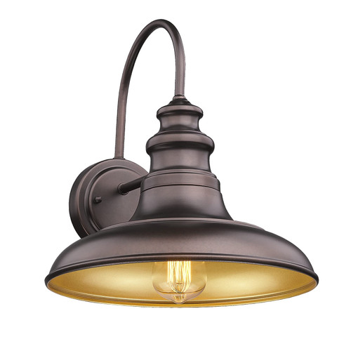 Diyel Outdoor Barn Light Fixture Farmhouse Wall Mount Light Gooseneck Wall Sconce Exterior Wall Lighting Fixture Industrial Bronze Finish Lantern for Porch with Gold Interior, 1Pack, RZ004 ORB Diyel Outdoor Barn Light Fixture Farmhouse Wall Mount Light Gooseneck Wall Sconce Exterior Wall Lighting Fixture Industrial Bronze Finish Lantern for Porch with Gold Interior, 1Pack, RZ004 ORB