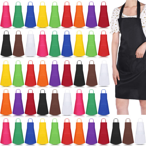 36 Pack Bib Apron Bulk Cotton Aprons for Women with Pockets Unisex Chef Kitchen Apron Washable Plain Apron Cooks Apron for Kitchen Cooking Restaurant BBQ Painting Crafting, 12 Colors() 36 Pack Bib Apron Bulk Cotton Aprons for Women with Pockets Unisex Chef Kitchen Apron Washable Plain Apron Cooks Apron for Kitchen Cooking Restaurant BBQ Painting Crafting, 12 Colors()